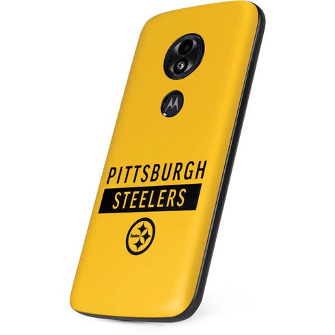 NFL Pittsburgh Steelers Yellow Performance Series Moto E5 Play Skin